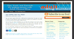 Desktop Screenshot of adultblogbuilder.com