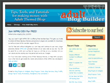 Tablet Screenshot of adultblogbuilder.com